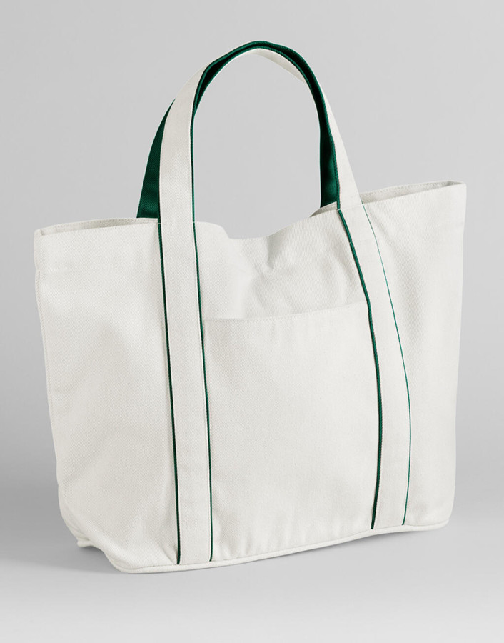 Soft White/Bottle Green