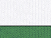 White/Kelly Green
