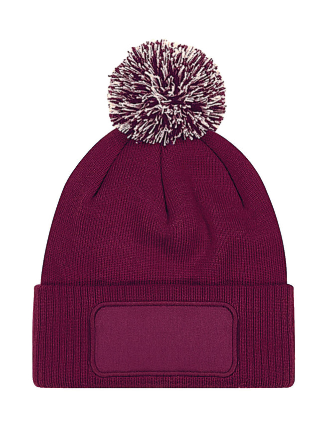 Burgundy/Off White