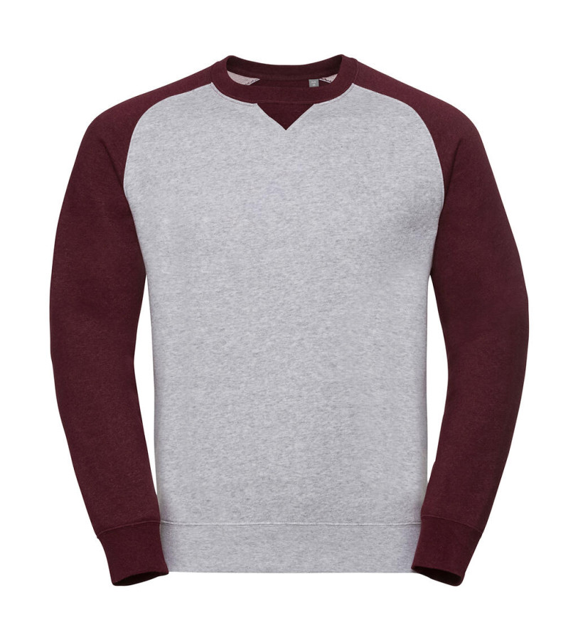 Light Oxford/Burgundy Melange