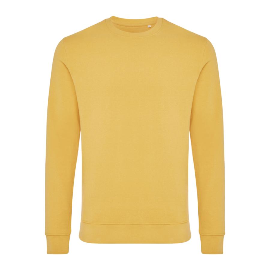 Mikina IQONIQ Zion z recykl. bavlny ochre yellow XXS