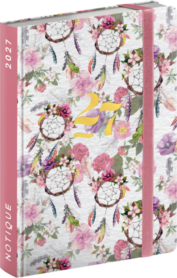 NOTIQUE Weekly Purse size planner Dream Catcher 2027, 9,8 x 14,5 cm