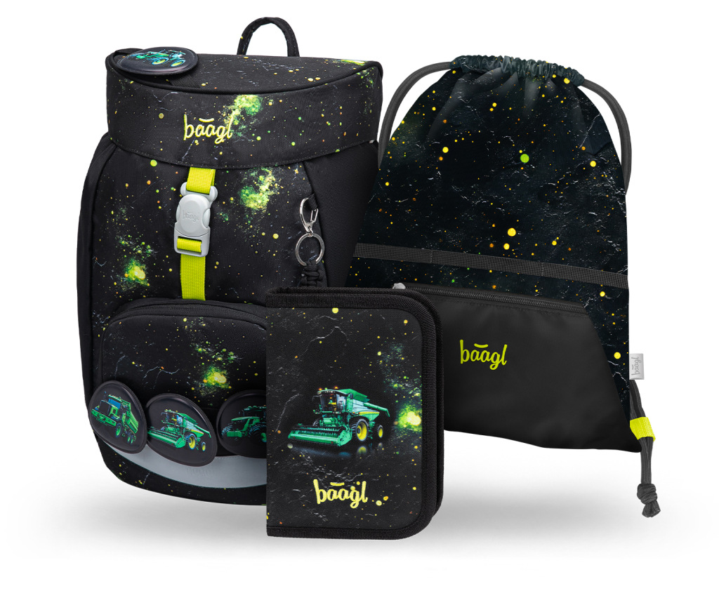 BAAGL SADA 3 Airy Traktor: batoh, peračník, vrecko GRS