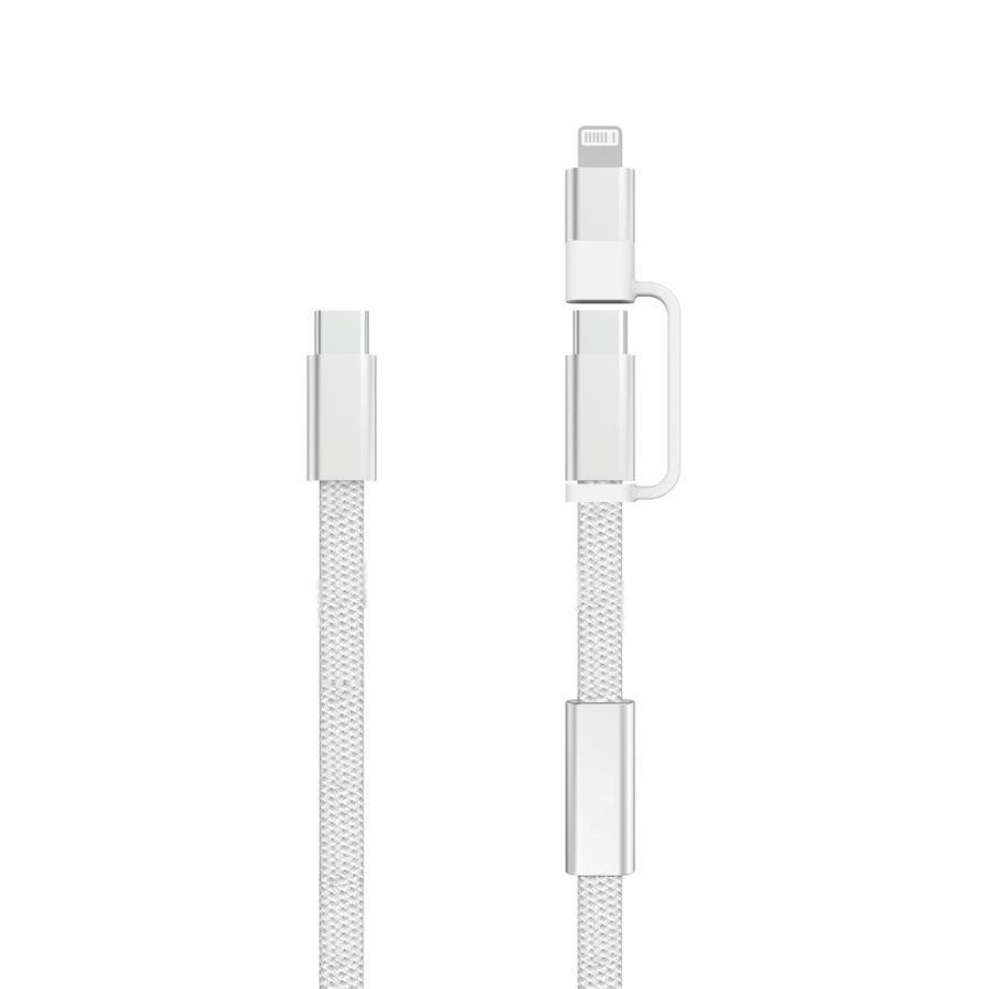 Arc RCS 60W 120 cm 2 v 1 rýchlonabíjací kábel sivá