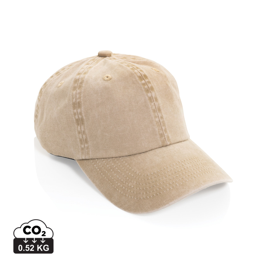 BEAU AWARE™ 6-panelová šiltovka z 270 gsm bavlneného twillu béžová