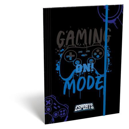 Doska s gumičkou, kartón, A4, LIZZYSULI, Esports Gamer on duty