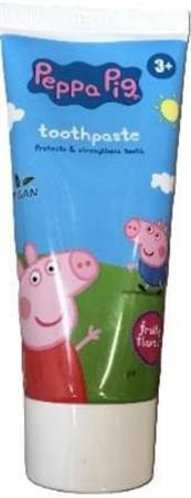 . Zubná pasta, pre deti, 3+, 50 ml, "Peppa Pig", ovocná príchuť