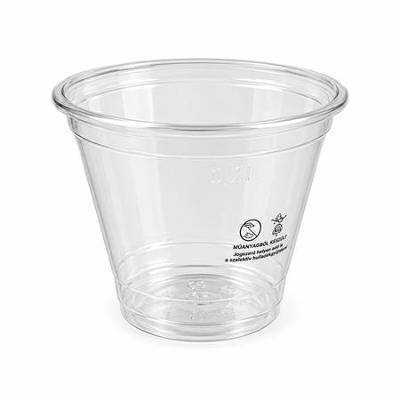 . Plastový shaker a koktailový pohár, 2 dl, 50 ks, číry