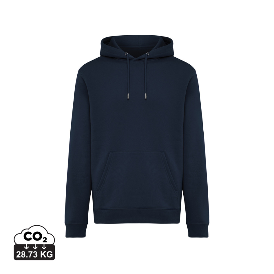 IQONIQ Joshua Unisex mikina s kapucňou z rec. bavlny námornícka modrá XL