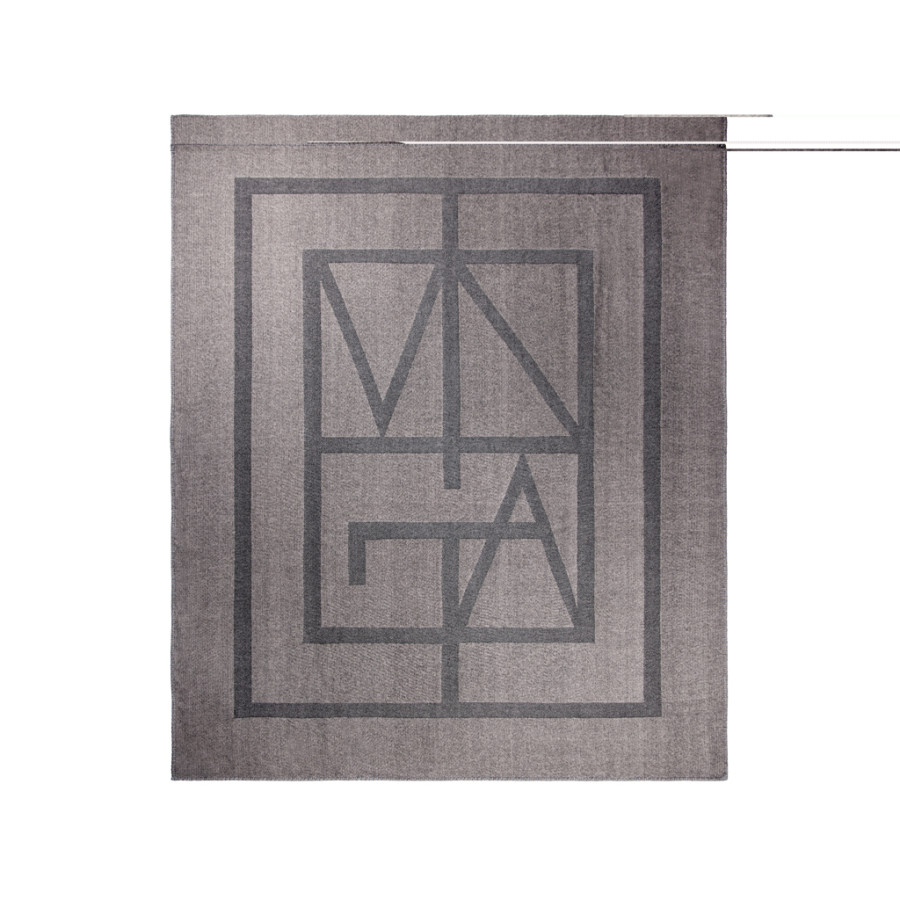 VINGA Monogram GRS deka sivá