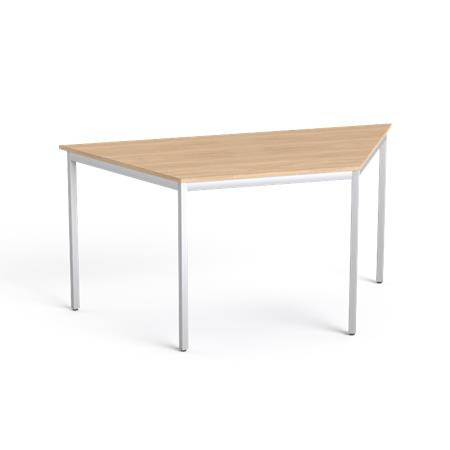 Stôl s kovovými nohami, lichobežníkový tvar, 75x150/75 cm, MAYAH "Freedom SV-41", dub