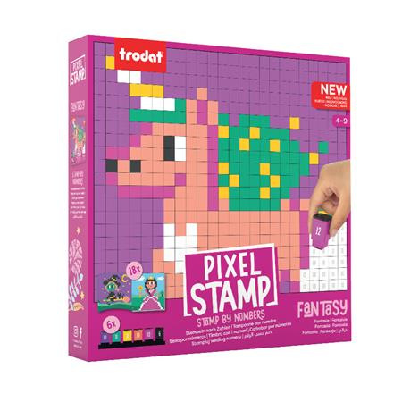 Kreatívna sada, zošit s pečiatkami, TRODAT "Creativ Pixelstamp", fantázia