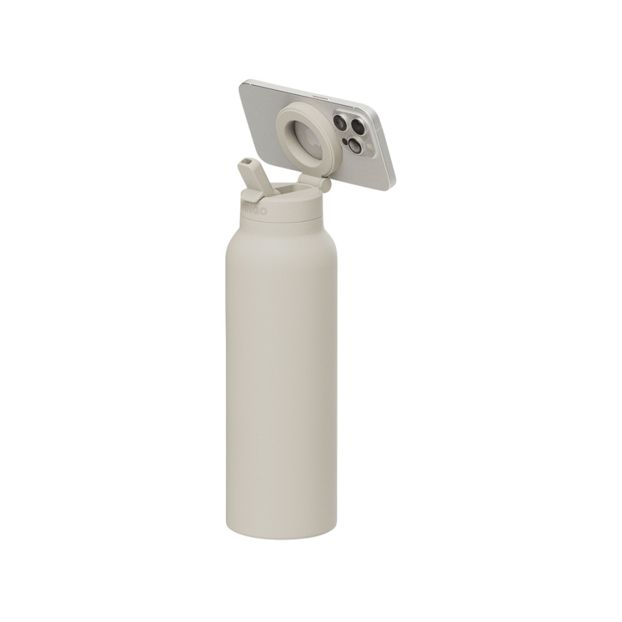 RINGO Pro MagSafe® fľaša 710 ml s magnetickým krúžkom off white