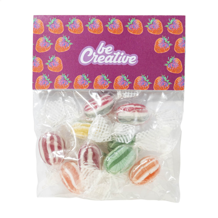 CreaCandy Header vrecko s cukríkmi na zákazku