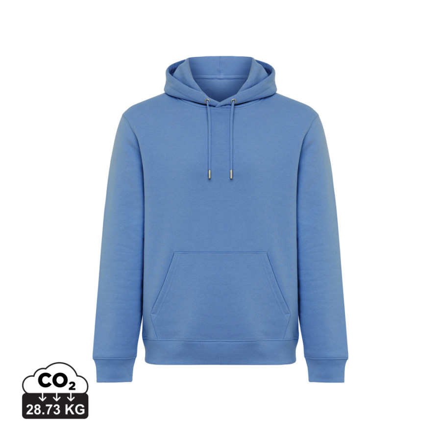 IQONIQ Joshua Unisex mikina s kapucňou z rec. bavlny moon blue L