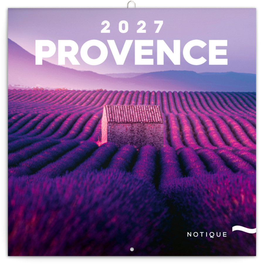 NOTIQUE Grid calendar Provence 2027, 30 x 30 cm