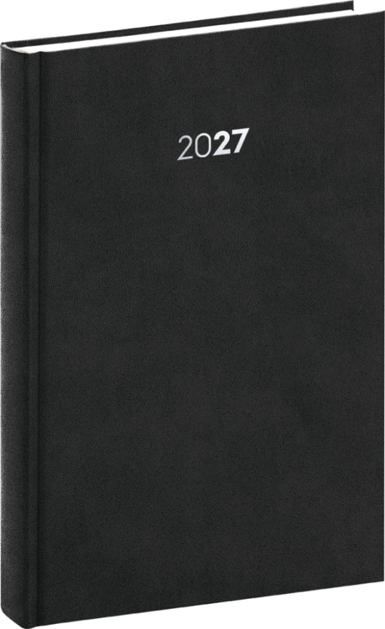 NOTIQUE Denný diár Balakon 2027, čierny, 15 x 21 cm