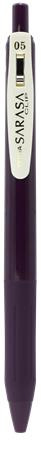 Gélové pero, 0,33 mm, stláčací mechanizmus, ZEBRA "Sarasa Clip Vintage", bordovo fialové
