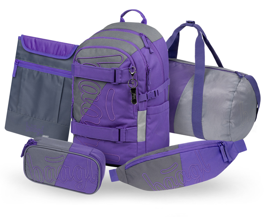 BAAGL SADA 5 Skate Dual: batoh, peračník, športová taška, ľadvinka, obal na notebook GRS