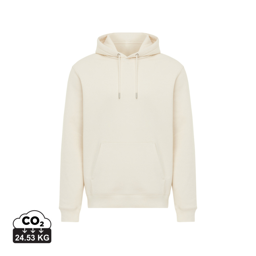 IQONIQ Joshua Unisex mikina s kapucňou z rec. bavlny natural raw XS