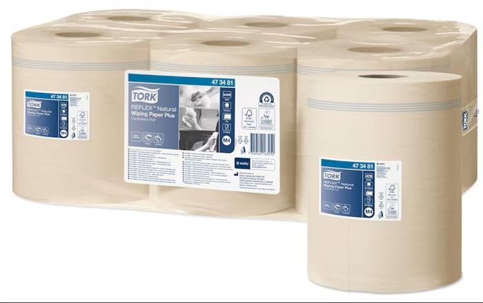 Papierové utierky, kotúčové, priemer: 19 cm, M4 systém, 2-vrstvové, Advanced, TORK "Reflex