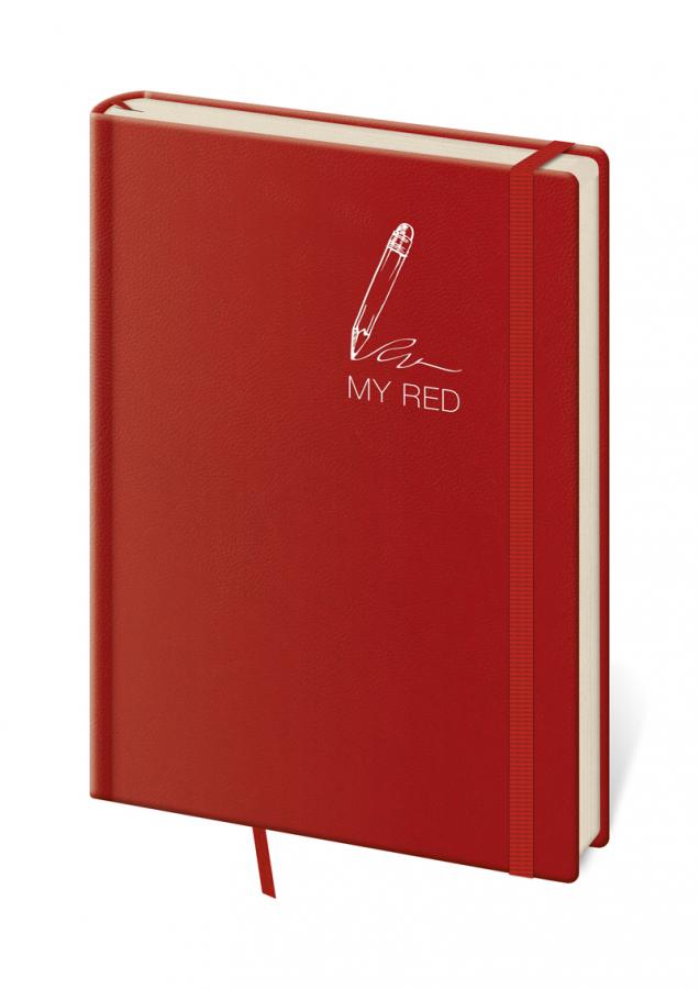My Red blok - bodkovaný 9x14 S