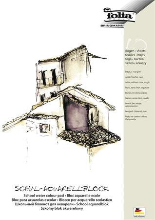 Akvarelový blok, A3, 150 g, 10 listov, hrubý, FOLIA