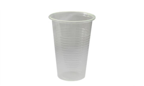 . Plastový pohár, 2,3 dl, 100 ks, priehľadný