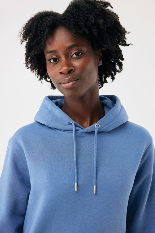 IQONIQ Joshua Unisex mikina s kapucňou z rec. bavlny moon blue M 9