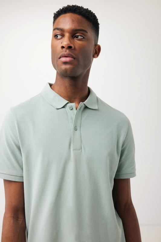Polo tričko IQONIQ Yosemite z recykl. bavlny Iceberg green XXS 8