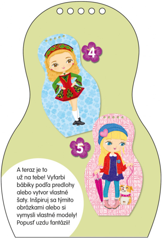Obliekame britské bábiky KATE – Maľovanky 2