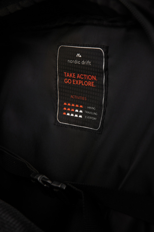 Nordic Drift RCS cestovný batoh 25 l čierna 5