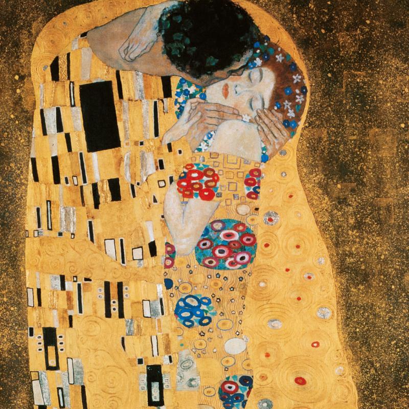 NOTIQUE Poznámkový kalendár Gustav Klimt 2025, 30 x 30 cm