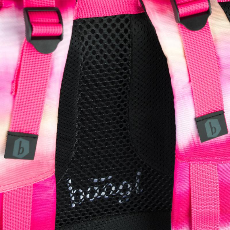 BAAGL SADA 3 Skate Pink Stripes: batoh, peračník, vrecko