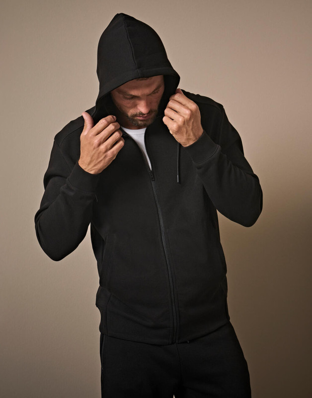 Mikina s kapucňou a zipsom Ribbed Interlock 7