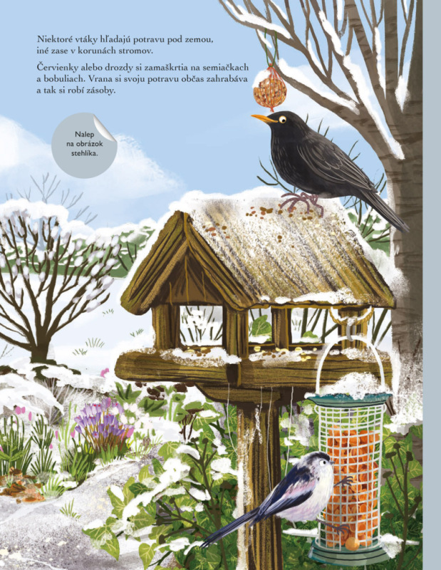 SVET SÝKORIEK, VRABCOV a iných spevavcov – Kniha samolepiek 8