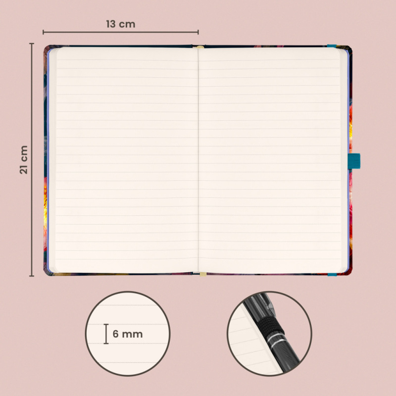 NOTIQUE Notes Papagáj, linajkovaný, 13 x 21 cm 2