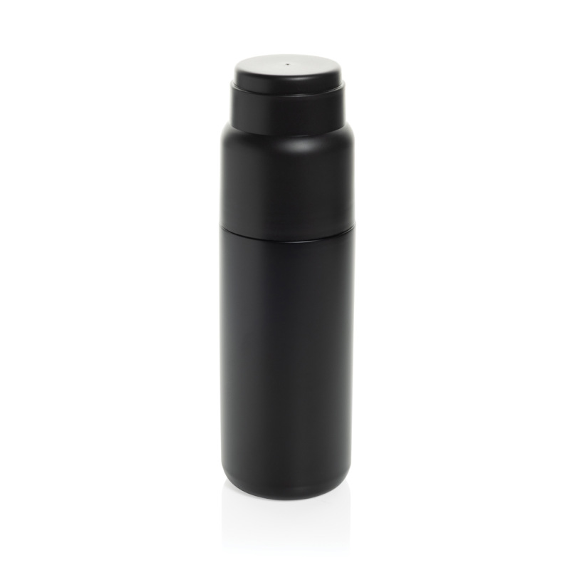 Thermocup RCS termosku z recykl. materiálov s pohárom 500ml čierna 1