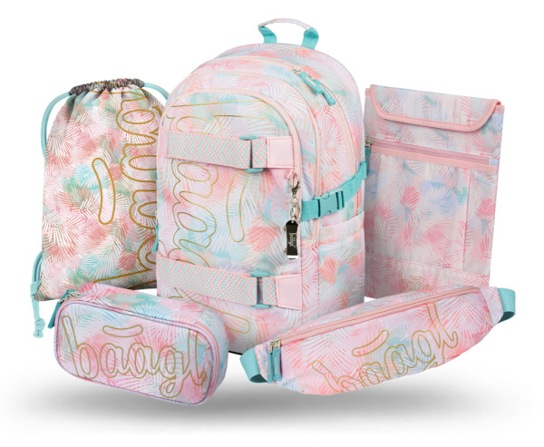 BAAGL SADA 5 Skate Sunset: batoh, peračník, vrecko, ľadvinka, obal na notebook