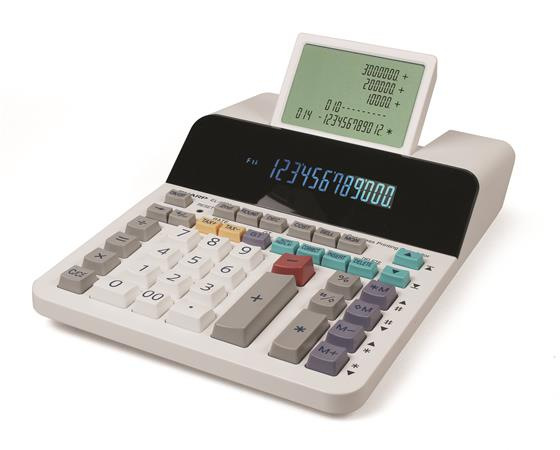 Kalkulačka, stolová, s pomocným displejom, 12 miestny disple, SHARP "EL-1901" 2