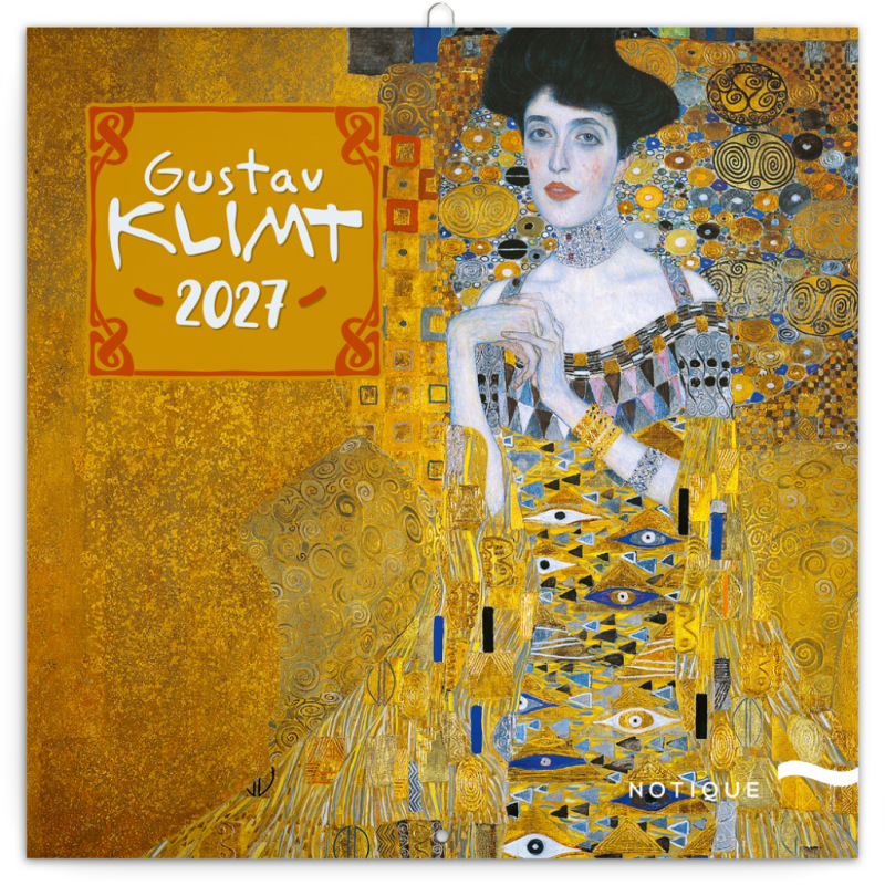 NOTIQUE Grid calendar Gustav Klimt 2027, 30 x 30 cm