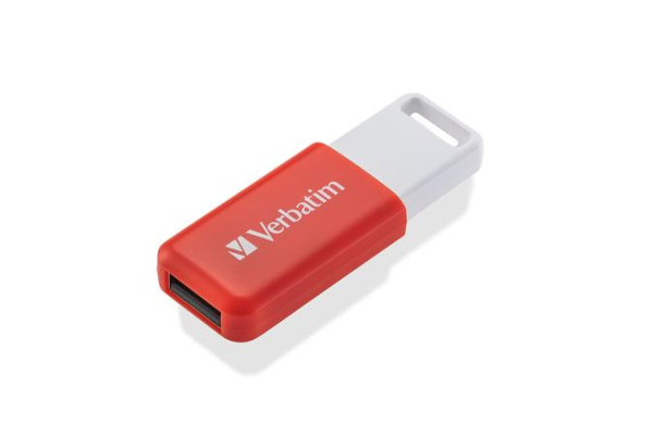 USB kľúč, 16GB, USB 2.0, VERBATIM "Databar", červený 1