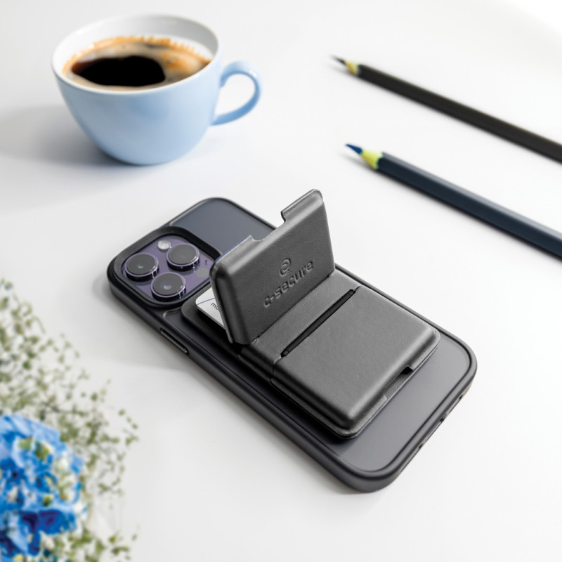 C-Secure MagSafe kartové púzdro na telefón čierna 11