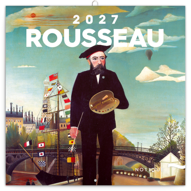 NOTIQUE Grid calendar Henri Rousseau 2027, 30 x 30 cm