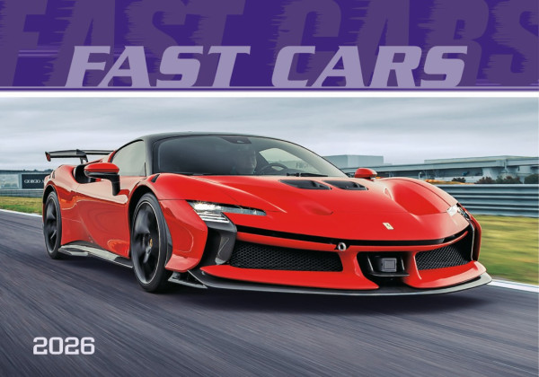 Nástenný kalendár Fast cars 2026 1