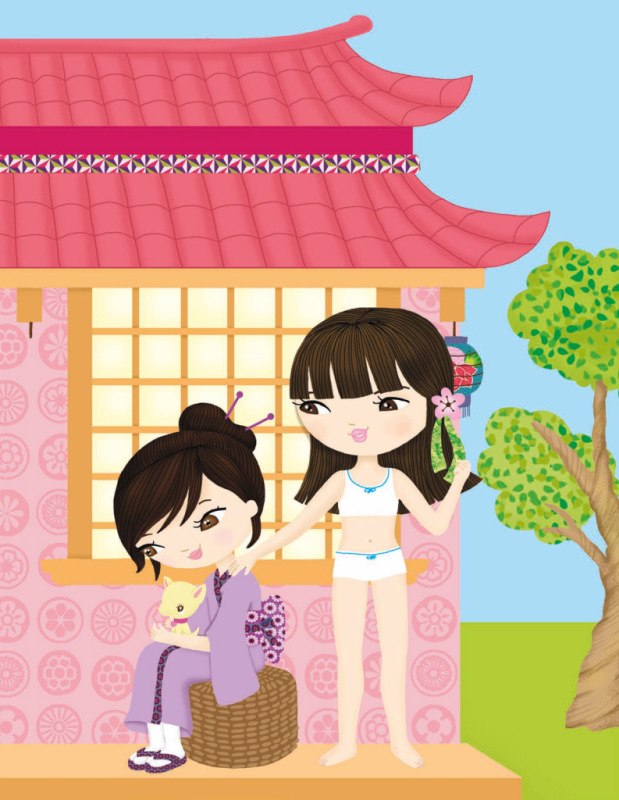 ŠATY PRE AKIKO ─ Kniha samolepiek 2