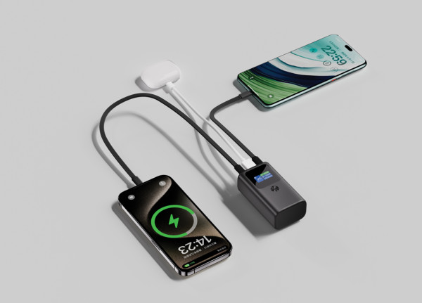 Urban Vitamin Campbell 55W 10 000 mAh vrecková powerbanka sivá 2