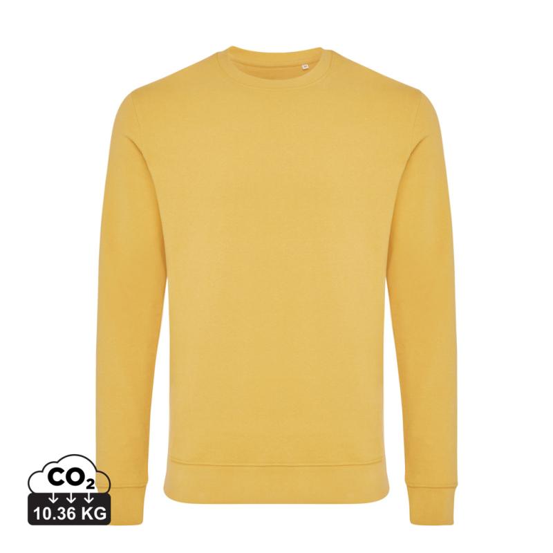 Mikina Iqoniq Zion z recykl. bavlny ochre yellow XXL