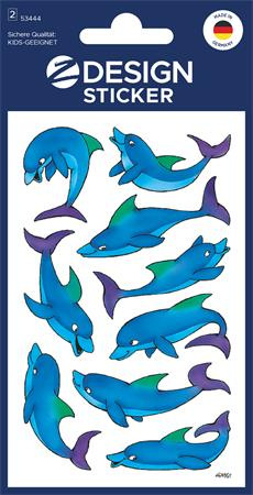 Nálepky, papier, 2 hárky, 76x120 mm, 76x120 mm, AVERY ZWECKFORM, "Z-Design No.53444", trbl 1