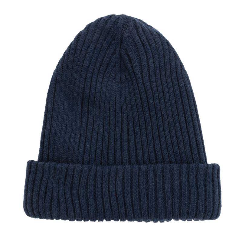 Dvojito pletená beanie čapica Impact z Polylana® AWARE™ námornícka modrá 2